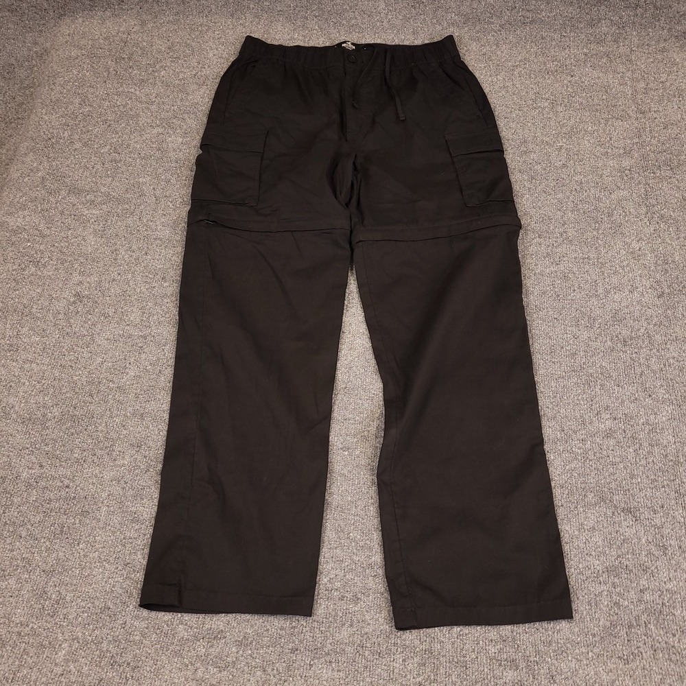 Hollister Men's Epic Flex Stretch Large 34x30 Black Convertible Cargo Pants NWT